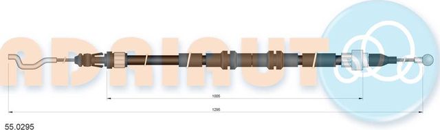 Трос ручника (тросик ручного тормоза) Adriauto. Артикул 55.0295