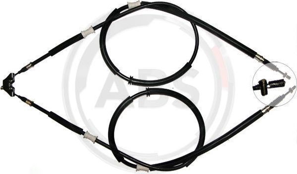 Трос ручника (тросик ручного тормоза) ABS задний для Chevrolet Corsa 1994-2000. Артикул K16945