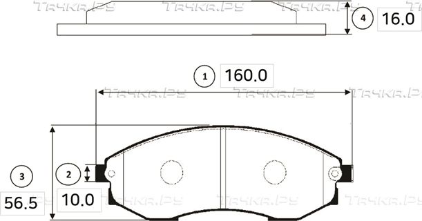 Тормозные колодки CTR. Артикул GK0559