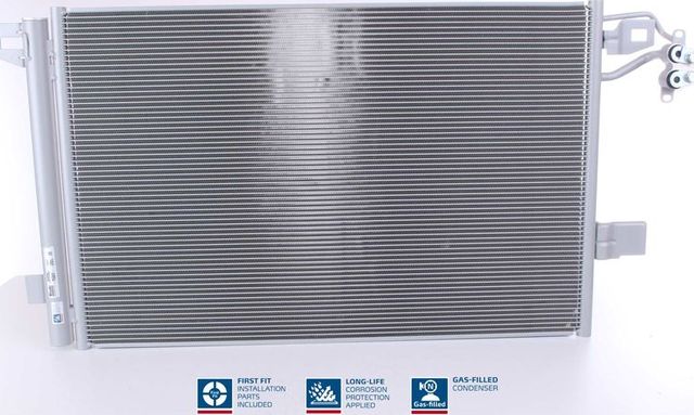 Радиатор кондиционера (конденсатор) Nissens (алюминий) для Volkswagen Multivan T5 2009-2015. Артикул 940345