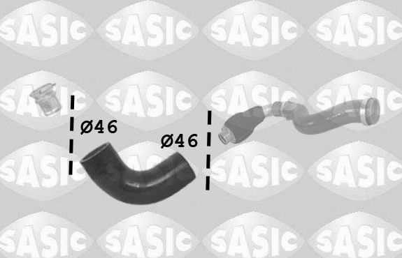 Патрубок интеркулера Sasic. Артикул 3334038