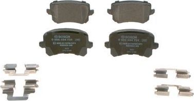Тормозные колодки Bosch (Low-Metallic) задние для Audi A6 III (C6) 2008-2011. Артикул 0 986 494 731