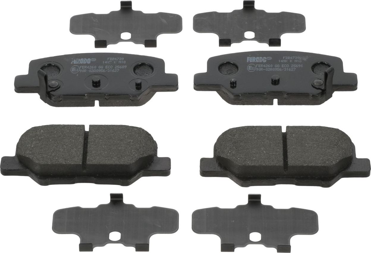 Тормозные колодки Ferodo Premier Eco Friction. Артикул FDB4739