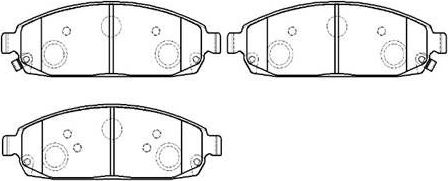 Тормозные колодки HSB передние для Jeep Grand Cherokee III (WK) 2004-2010. Артикул HP5258