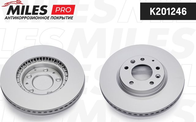 Тормозной диск Miles передний для Mazda CX-7 I 2006-2014. Артикул K201246