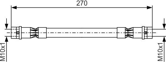 Тормозной шланг Bosch. Артикул 1 987 476 404