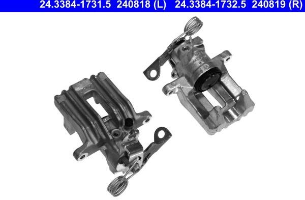 Тормозной суппорт ATE задний правый для Skoda Superb I 2001-2008. Артикул 24.3384-1732.5