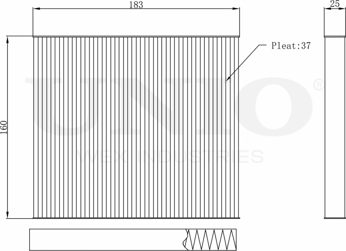 Фильтр салона (Unio). Артикул FLT-40014