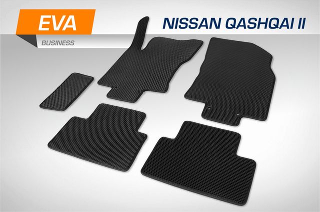 Коврики AutoFlex в салон автомобиля EVA (ЭВА, ЕВА) Business для Nissan Qashqai II поколение (Российская сборка) 2015-2019 2019-2026. Артикул 3410301