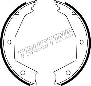 Тормозные колодки (стояночная тормозная система) Trusting. Артикул 079.194