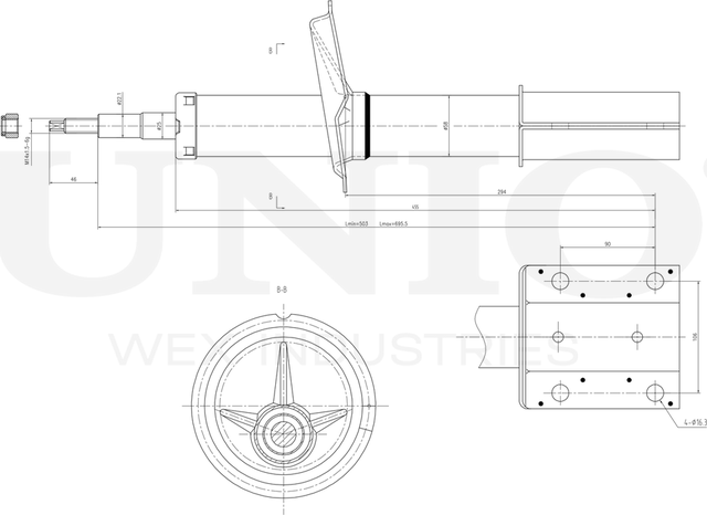 Амортизатор подвески (Unio). Артикул SAB-20035