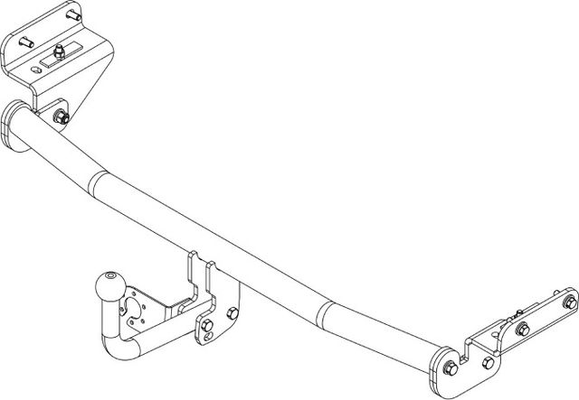 Фаркоп AvtoS для Hyundai Solaris I седан, хетчбек 2011-2017. Артикул HY 32