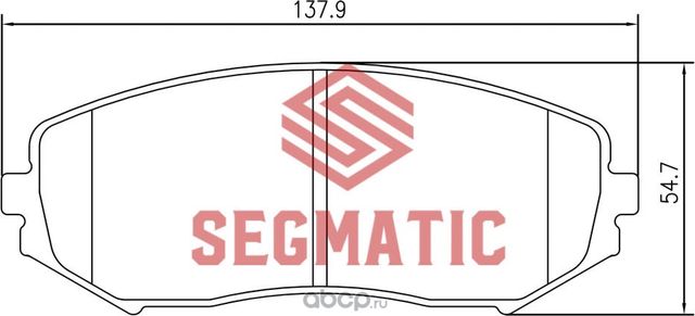 SGBP2595 Колодка торм диск пер Suzuki Grand Vitara 2.0 2005-2015, Grand Vitara 1 (Segmatic) Segmatic. Артикул SGBP2595