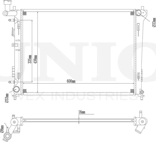 Радиатор двигателя (Unio). Артикул RAD-10034
