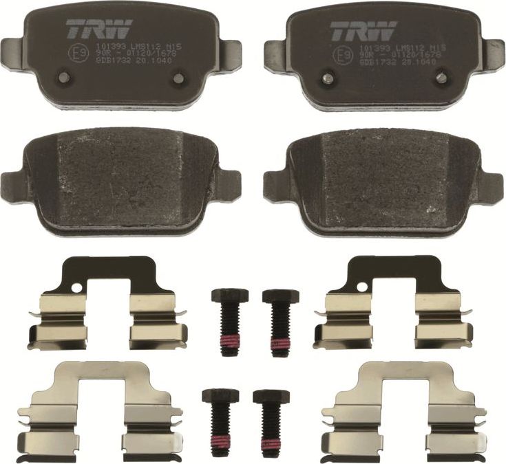 Тормозные колодки TRW COTEC задние для Volvo V70 II 2001-2008. Артикул GDB1732