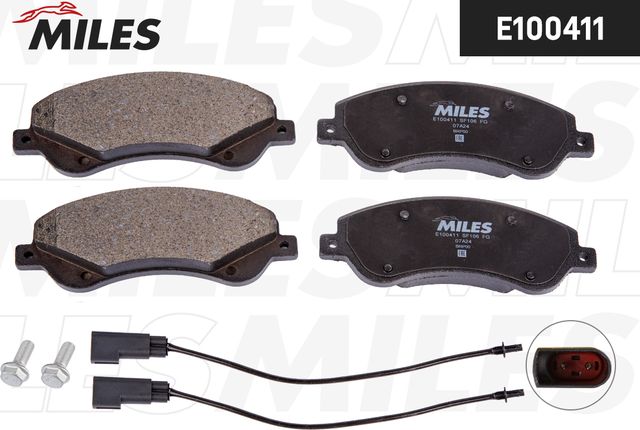 Тормозные колодки Miles (Semi-Metallic). Артикул E100411