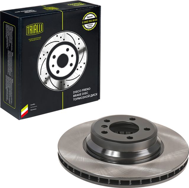 Тормозной диск Trialli передний для BMW 7 IV (E65/E66) 2001-2008. Артикул DF 261505