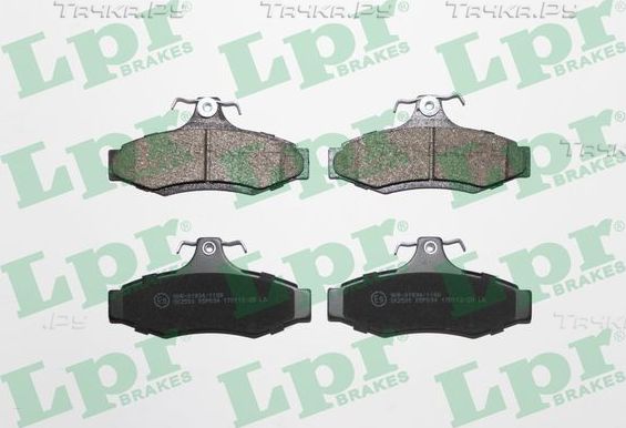 Тормозные колодки LPR задние для SsangYong Korando II 1996-2002. Артикул 05P694