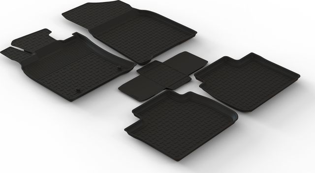 Коврики Seintex 3D ворсовые с бортиком для салона Toyota Camry XV80 2023-2026 ЧЕРНЫЕ. Артикул 317907