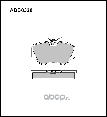Колодки тормозные (Allied Nippon). Артикул ADB0328