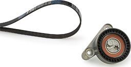 Приводной ремень поликлиновой с роликами (комплект) Gates Micro-V® для SEAT Mii 2011-2019. Артикул K056PK975