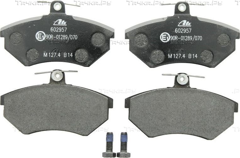 Тормозные колодки ATE передние для Volkswagen Scirocco II 1985-1992. Артикул 13.0460-2957.2