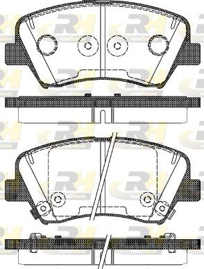 Тормозные колодки RoadHouse передние для Hyundai Elantra V (MD) 2010-2016. Артикул 21412.32