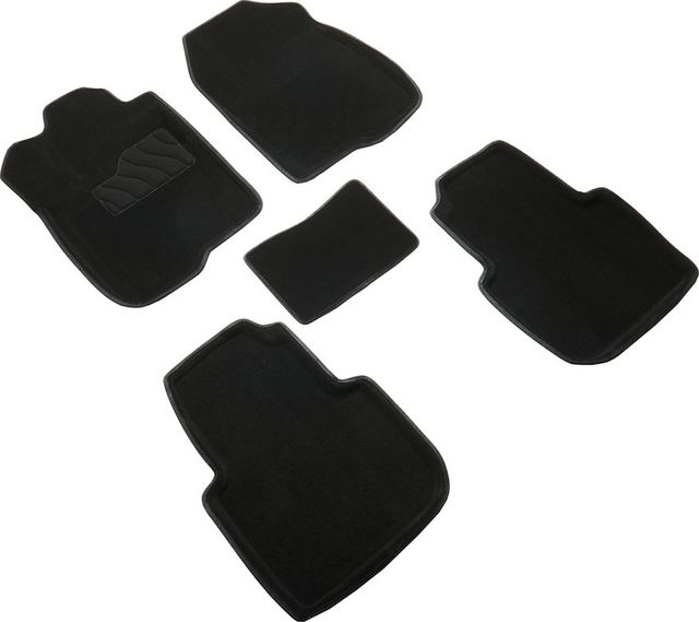 Коврики Seintex 3D ворсовые для салона Honda CR-V VI 2022-2026 ЧЕРНЫЕ. Артикул 317589