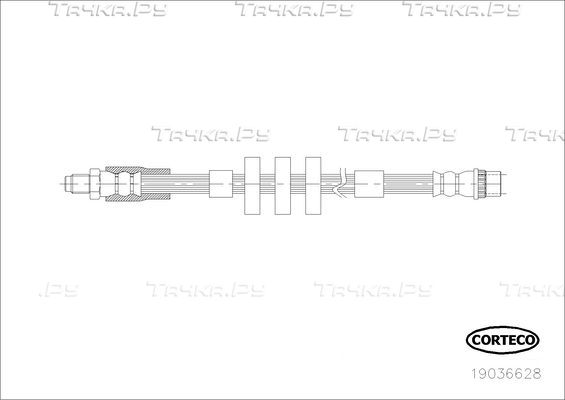 Тормозной шланг Corteco передний для Peugeot 308 I 2007-2014. Артикул 19036628