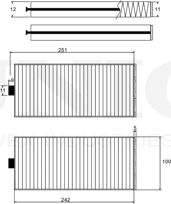 Фильтр салона (Unio). Артикул FLT-40117C