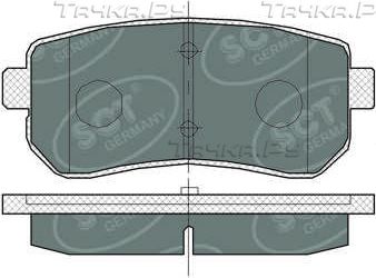 Тормозные колодки SCT-Germany задние для Hyundai ix35 I 2010-2015. Артикул SP380