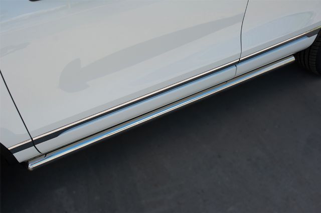 Защита порогов RusStal труба d63 (вариант 3) для Volkswagen Touareg II рестайлинг 2014-2018. Артикул VWTT-0021293