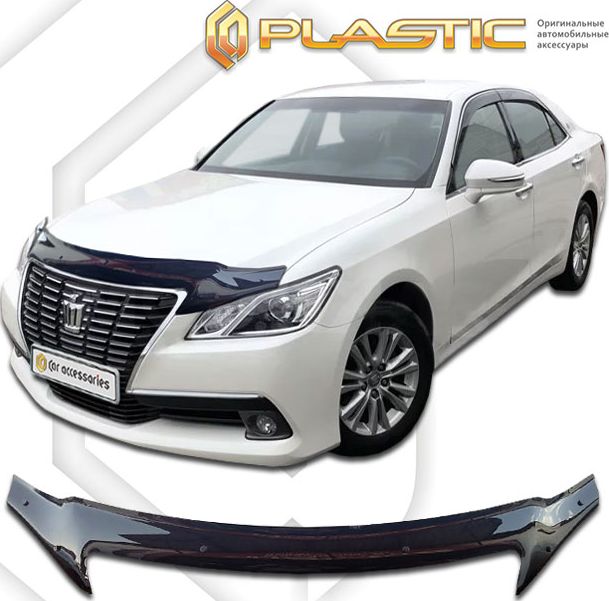 Дефлектор СА Пластик для капота (exclusive) (Classic черный) Toyota Crown 2012-2015. Артикул 2010060114140