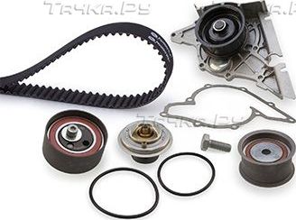 Помпа (водяной насос) с комплектом ремня ГРМ Gates PowerGrip® для Skoda Superb I 2001-2008. Артикул KP3TH25493XS-1