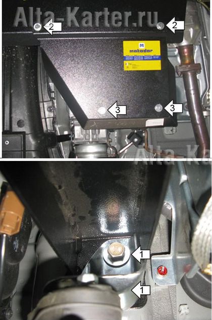 Защита Мотодор для РК Mitsubishi Pajero IV (бензин) 2006-2024. Артикул 11321