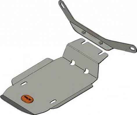 Защита алюминиевая Alfeco (4мм) для редуктора заднего моста Subaru Forester V 2018-2026. Артикул ALF.22.44AL4