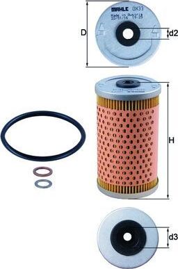 Масляный фильтр Mahle для PUCH G-modell W460 1979-1984. Артикул OX 33D