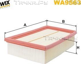 Воздушный фильтр WIX Filters. Артикул WA9563