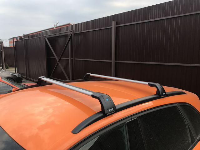 Багажные поперечины INTER Aero Star на интегрированные рейлинги Geely Atlas Pro 2021-2026 СЕРЕБРИСТЫЕ. Артикул 5575S