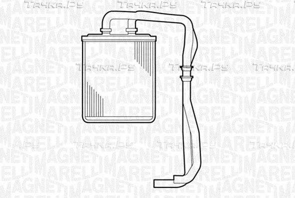 Радиатор отопителя (печки) Magneti Marelli. Артикул 350218309000