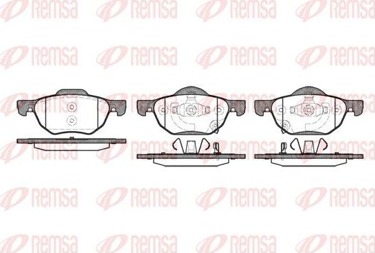Тормозные колодки Remsa. Артикул 1068.02