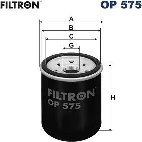 Масляный фильтр Filtron для Mitsubishi Outlander III 2012-2024. Артикул OP 575