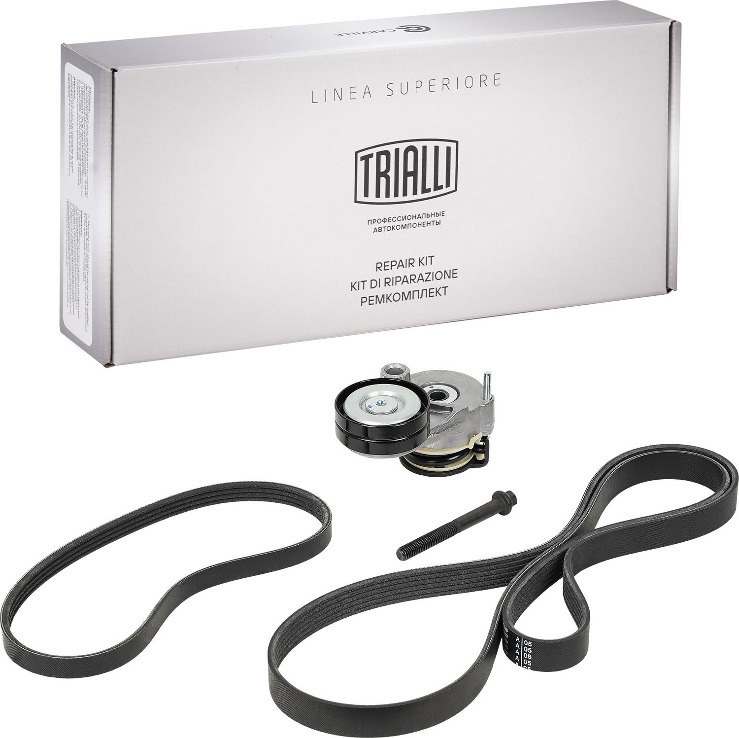 Приводной ремень поликлиновой с роликами (комплект) Trialli. Артикул GD 1210