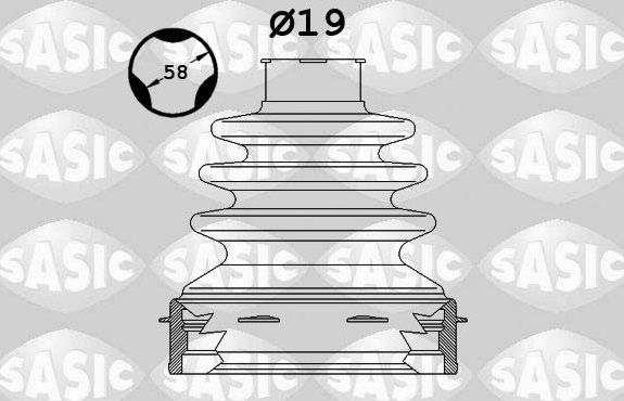 Пыльник ШРУСа внутренний Sasic для Citroen C1 I 2005-2014. Артикул 1900031