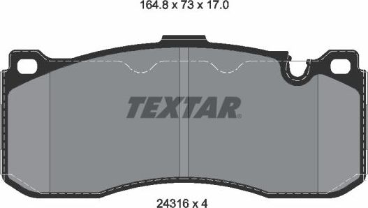 Тормозные колодки Textar Q+ передние для MINI Hatch II (R56) 2012-2013. Артикул 2431601