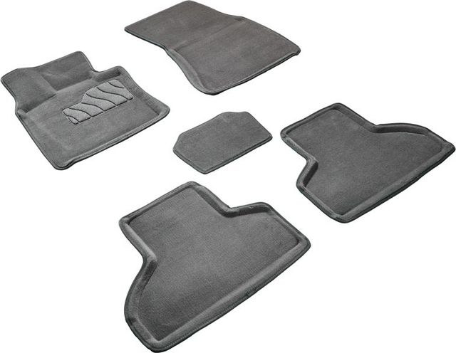 Коврики Seintex 3D ворсовые для салона BMW Х5 F15 2013-2019 СЕРЫЕ. Артикул 99805