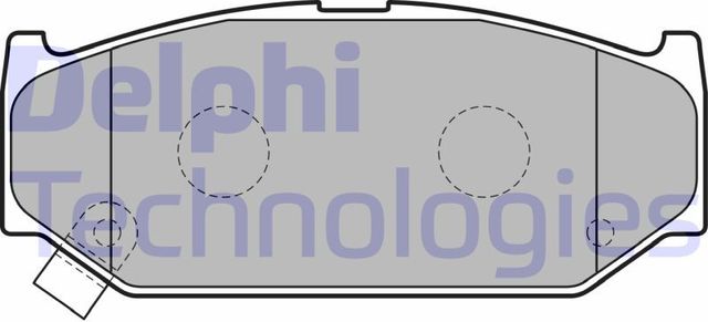 Тормозные колодки Delphi (Low-Metallic) передние для Suzuki Swift II 1990-1997. Артикул LP2182