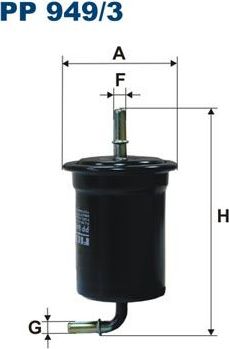 Топливный фильтр Filtron. Артикул PP 949/3