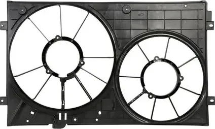 ДИФФУЗОР РАДИАТОРА ОХЛАЖДЕНИЯ ПОД 2 ВЕНТ. AUDI  V (Sailing). Артикул VWL0307026