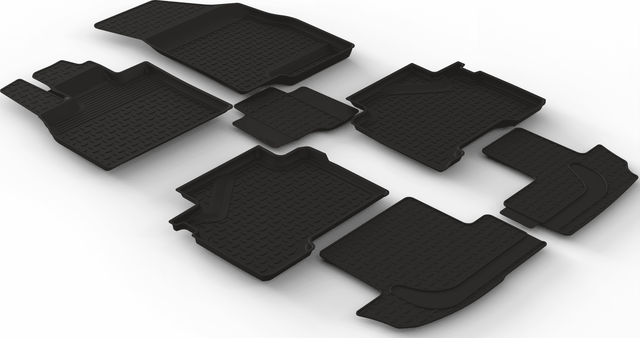 Коврики резиновые Seintex с высоким бортиком для салона TENET T8 7 мест 2025-2026. Артикул 319265